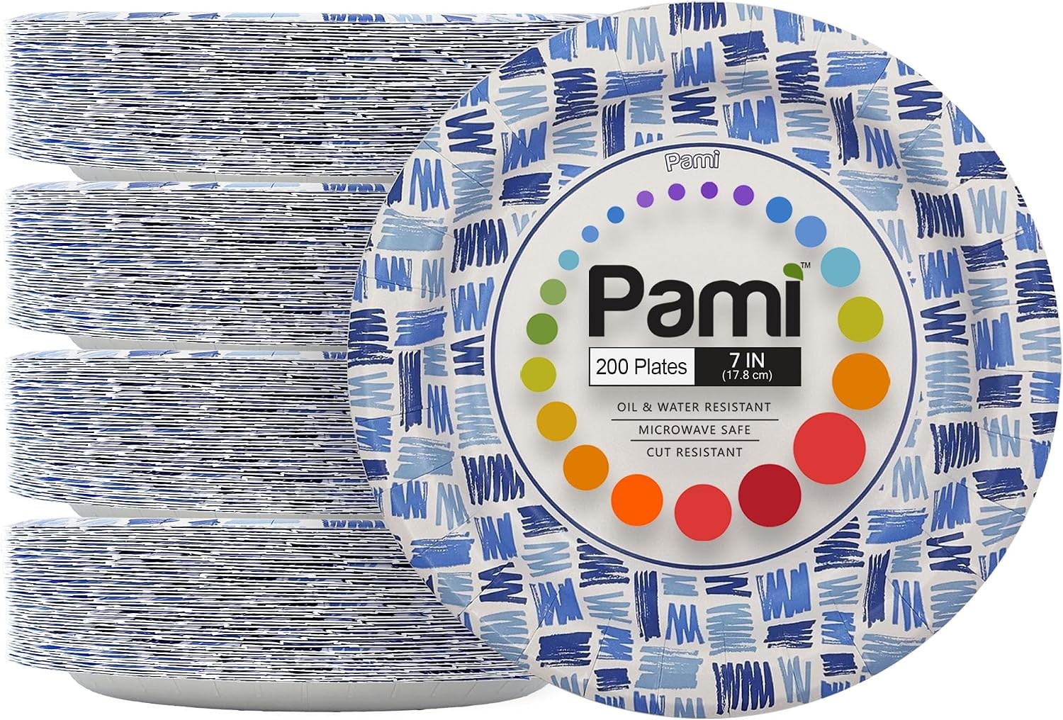 Heavy-Duty Disposable Small Round Paper Dishes | Microwave-Safe, Oil, Water &