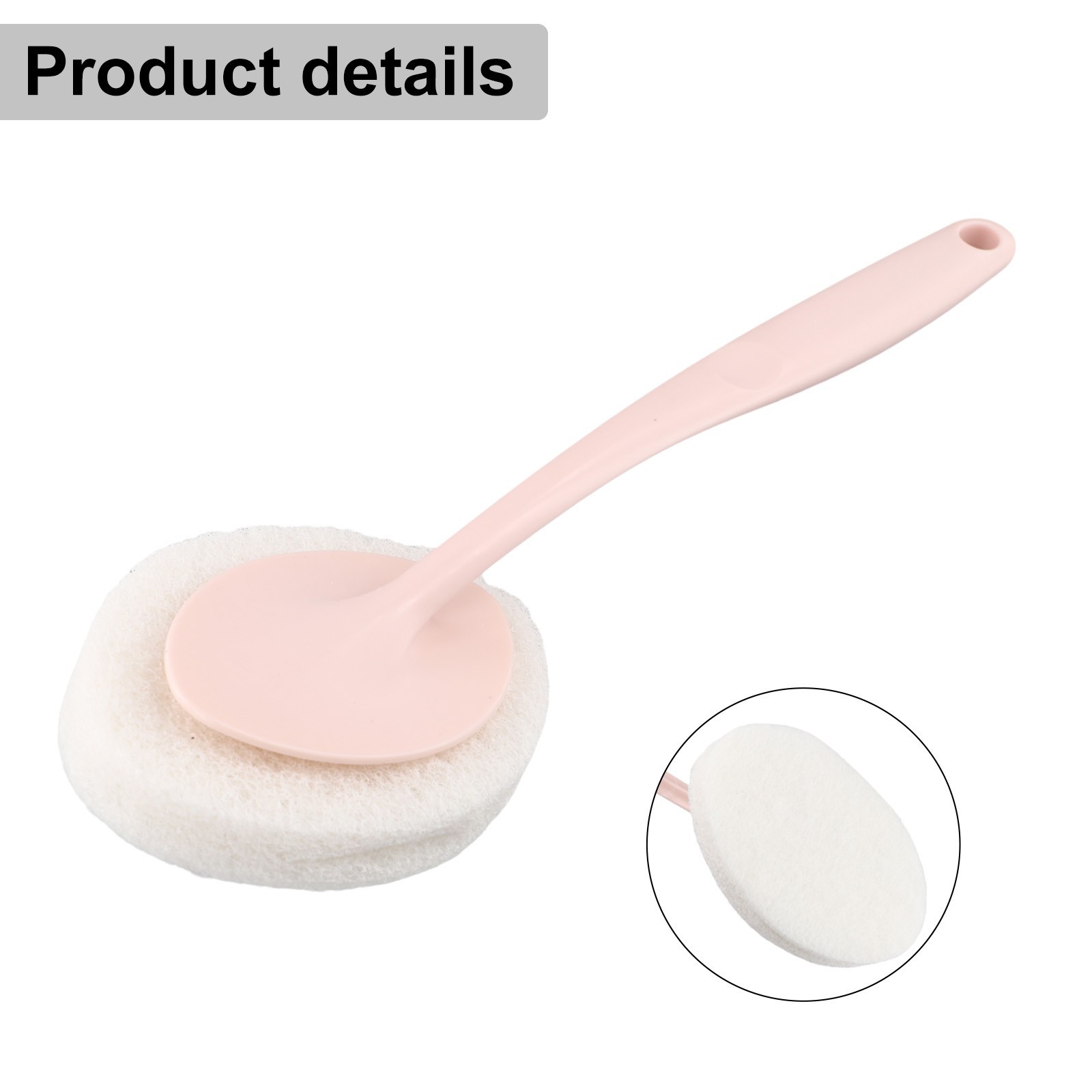 Long Handle Sponge Scrubber for Bathrooms Walls Tile Floors and Bathtubs