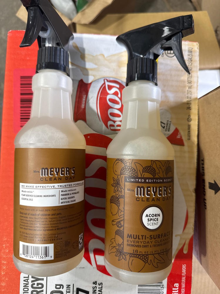 Mrs Meyer’s Clean Day Acorn Spice Multi Surface Everyday Cleaner 16Oz 2 Pk…3..