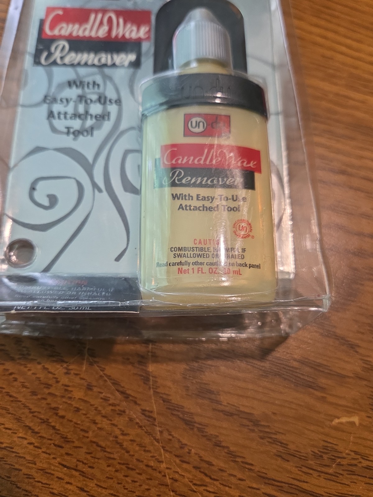 Un-Du Candle Wax Remover 1 Fl Oz With Easy To Use Tool Attached