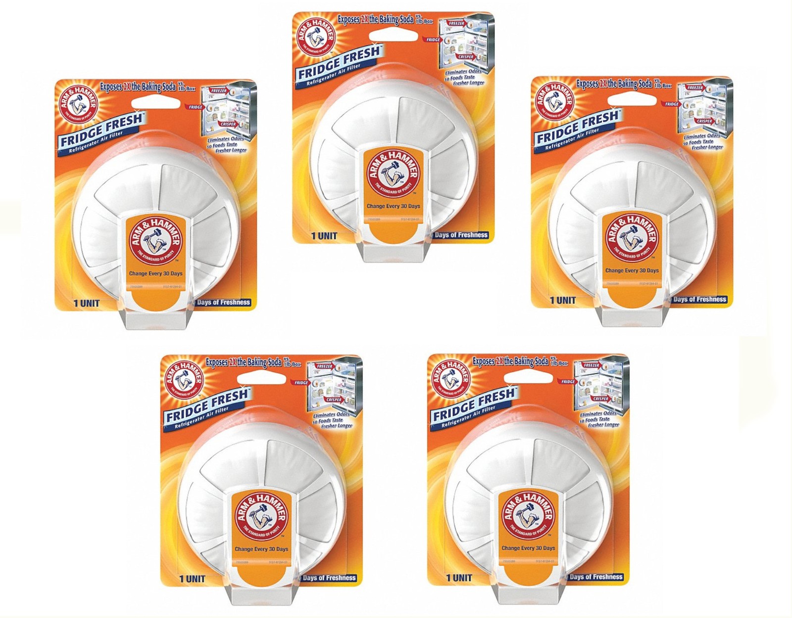 Arm and Hammer Fridge Fresh Baking Soda Disc – Pack of 5