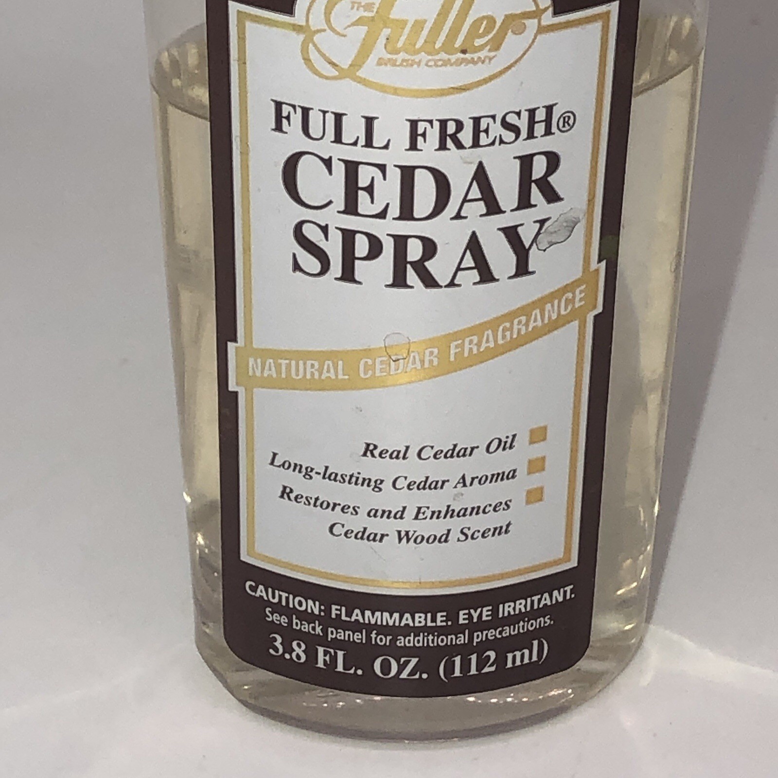 Fuller Brush Company Full Fresh Cedar Spray 3.8 fl. oz. / 112 ml. With Cap