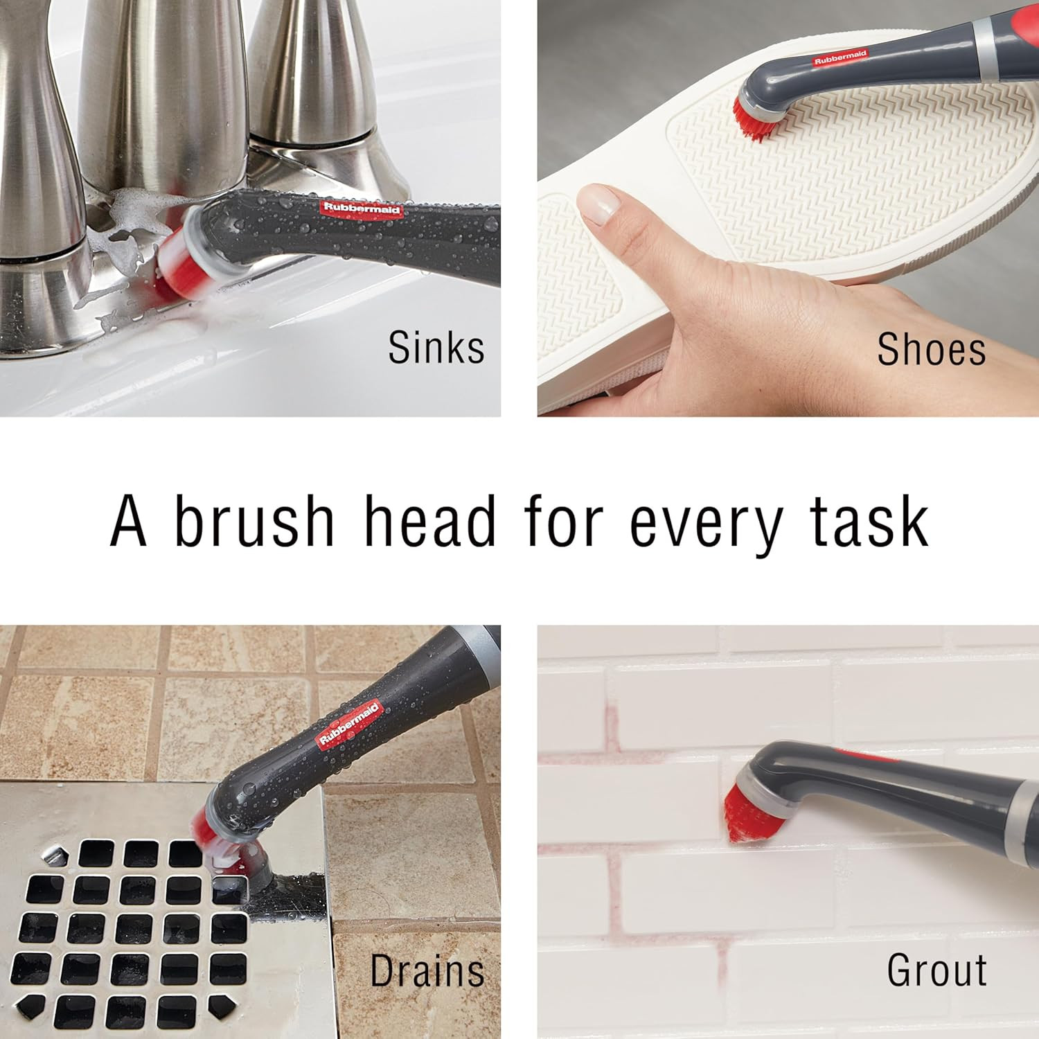 Cordless Electric Battery Powered Scrub Brush for Home/Kitchen/Bathroom/Grout/Ti