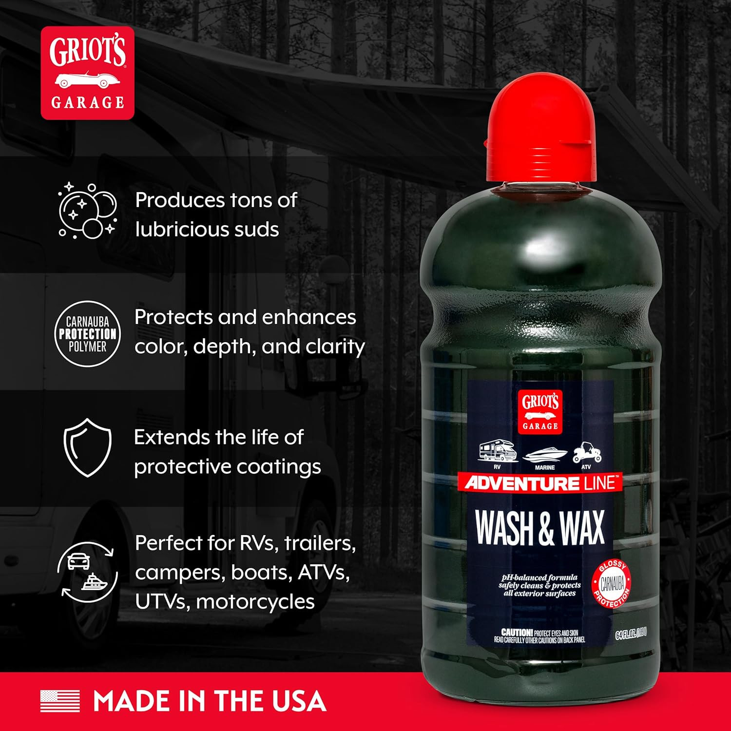 Wash and Wax for Rvs, Campers, Trailers, Boats, Atvs, Utvs, Motorcycles, Works o
