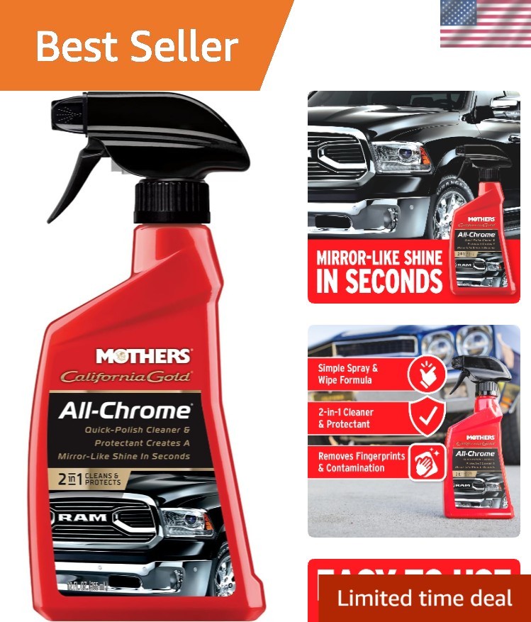 California Gold All-Chrome 12oz – Ultimate Cleaner & Polish for Chrome Surfaces