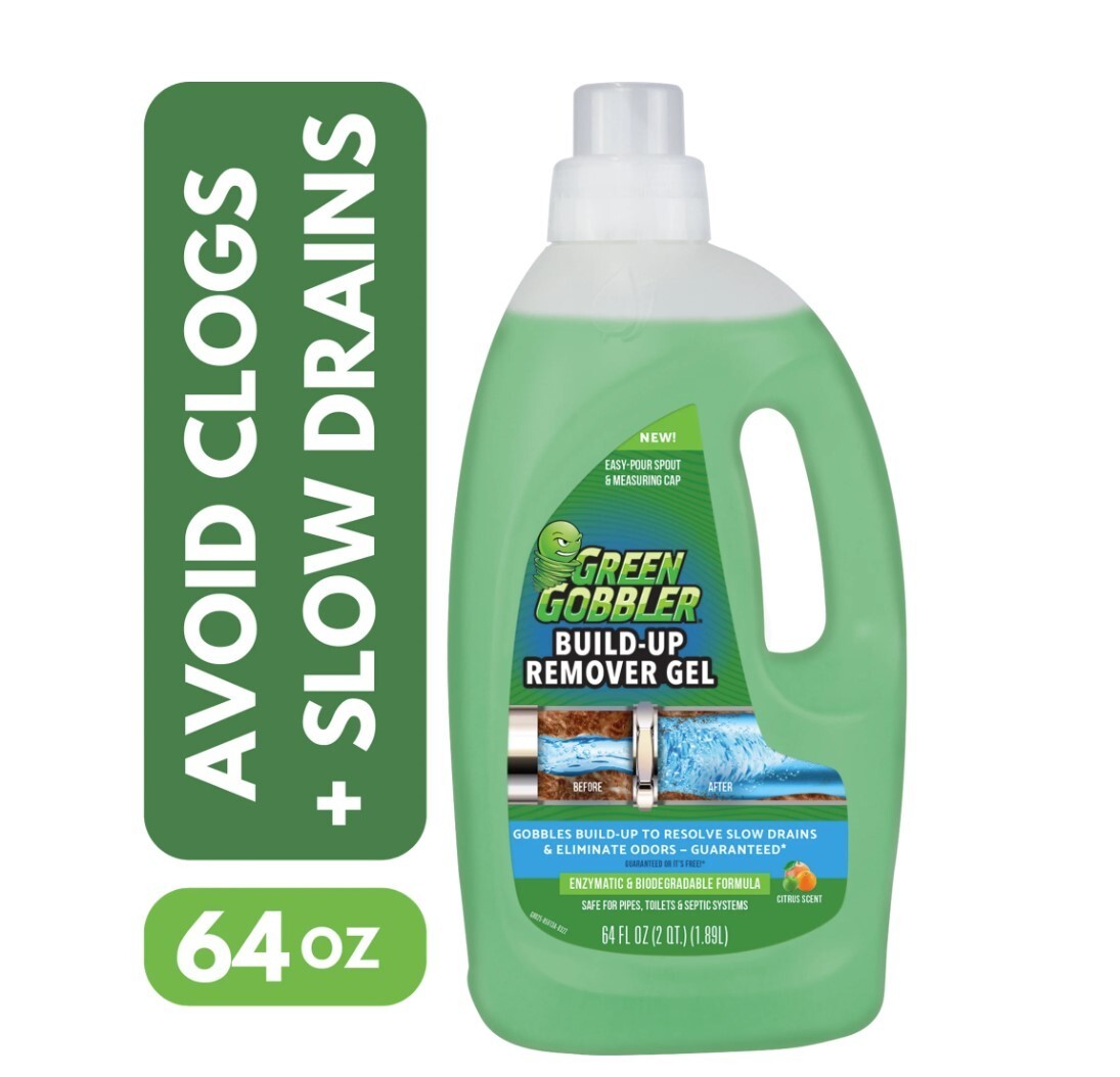 Green Gobbler Build up Remover for Slow Drains and Drain Maintenance – 1 Count,
