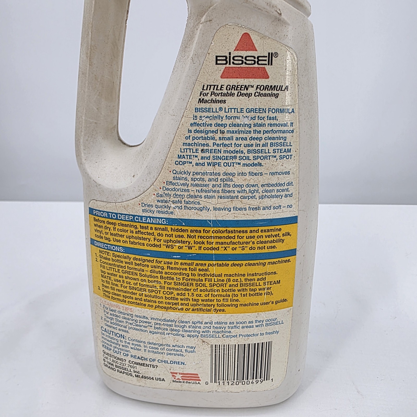 Bissell Little Green Formula Carpet Cleaner 32oz – 85% Full