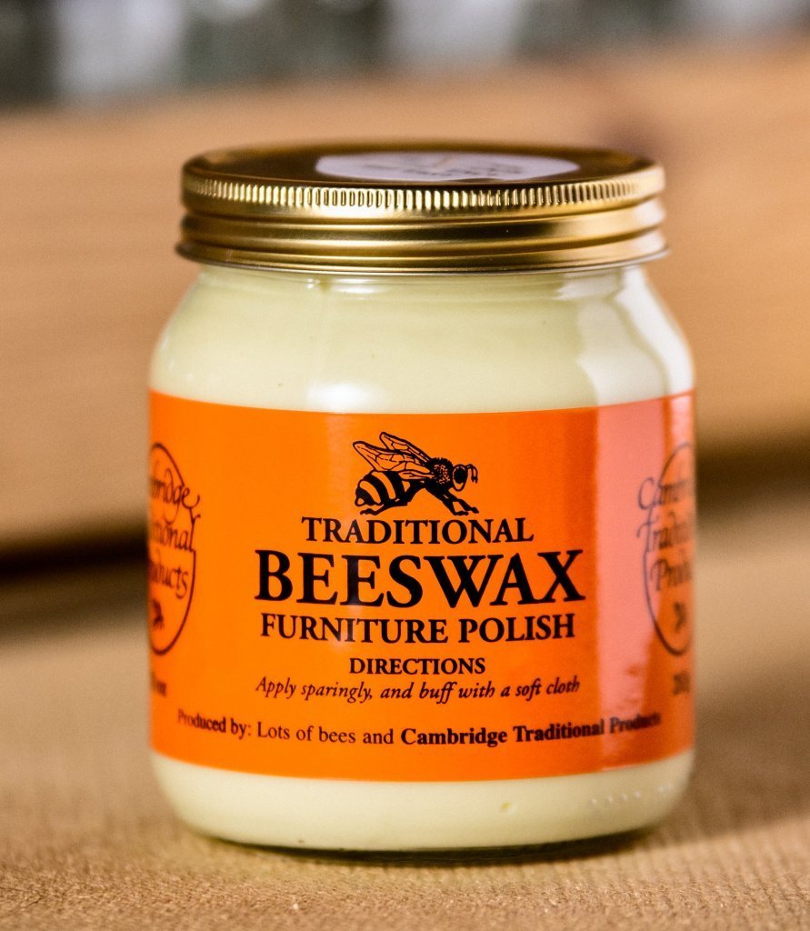 Traditional Beeswax Polish Jar Wood Furniture Neutral Polish Bees Wax 283g Pot