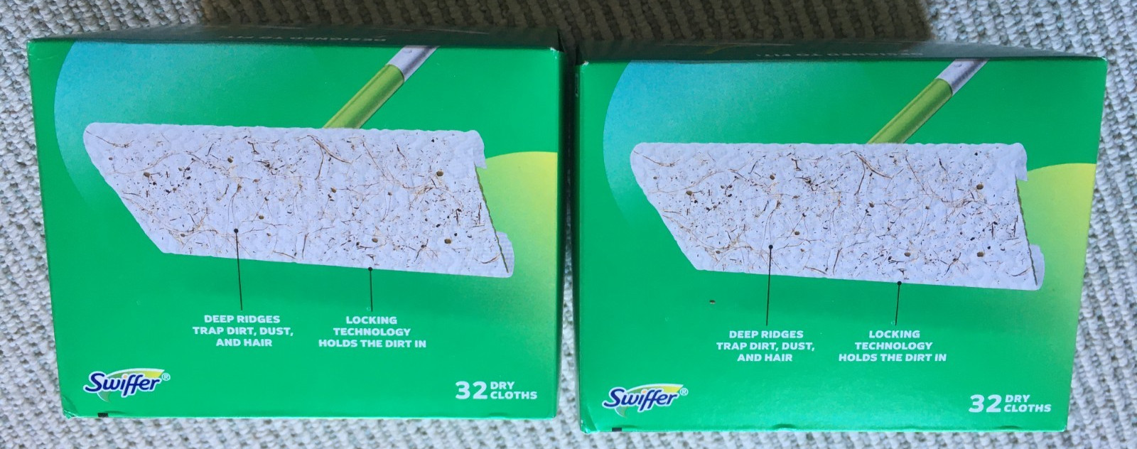 NEW IN BOX (2-Pk) Swiffer Sweep Dry Sweeping Cloths Gain Scent 32 ct. each = 64