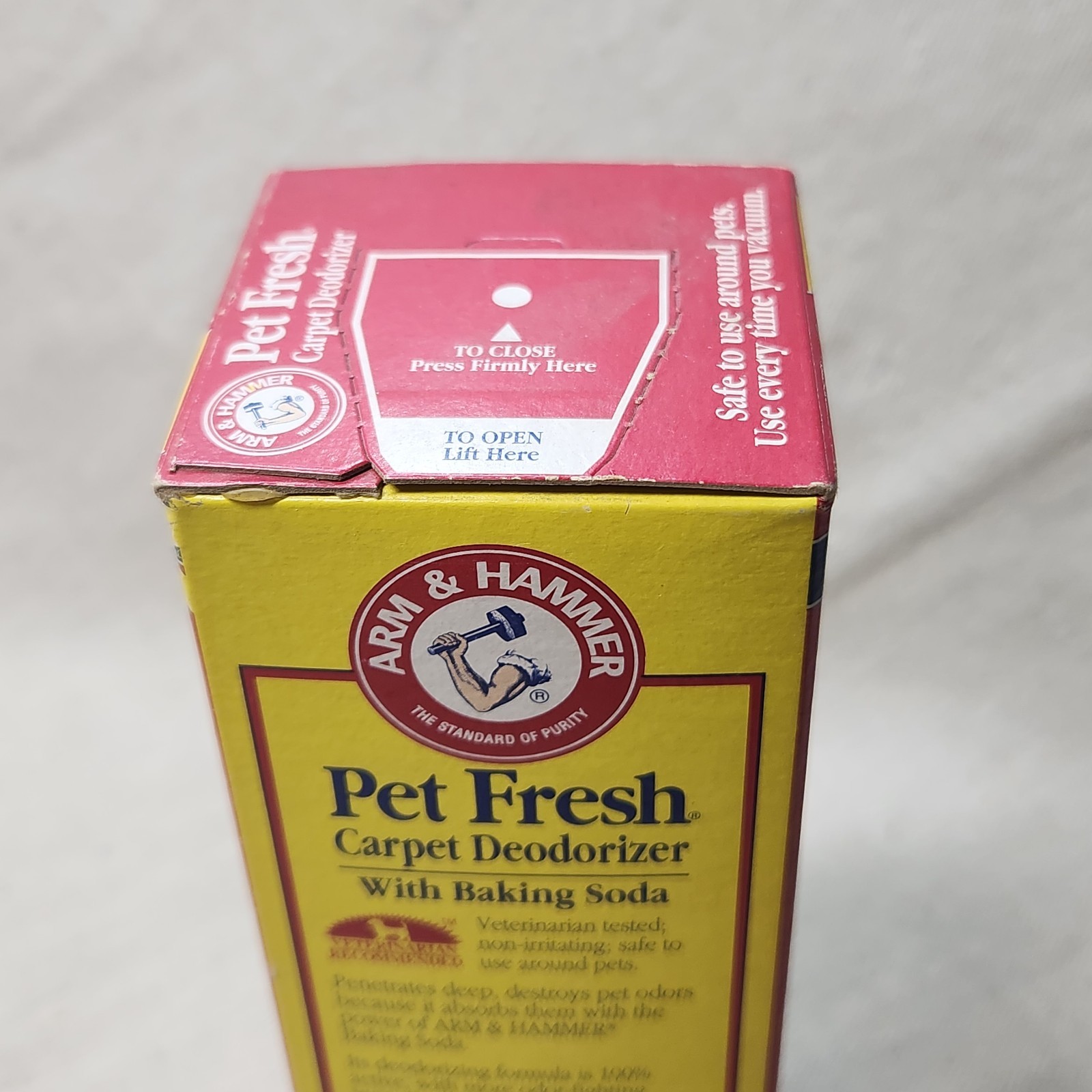 Vintage 1993 Arm & Hammer Pet Fresh Carpet Powder Deodorizer Original NOS 21 Oz