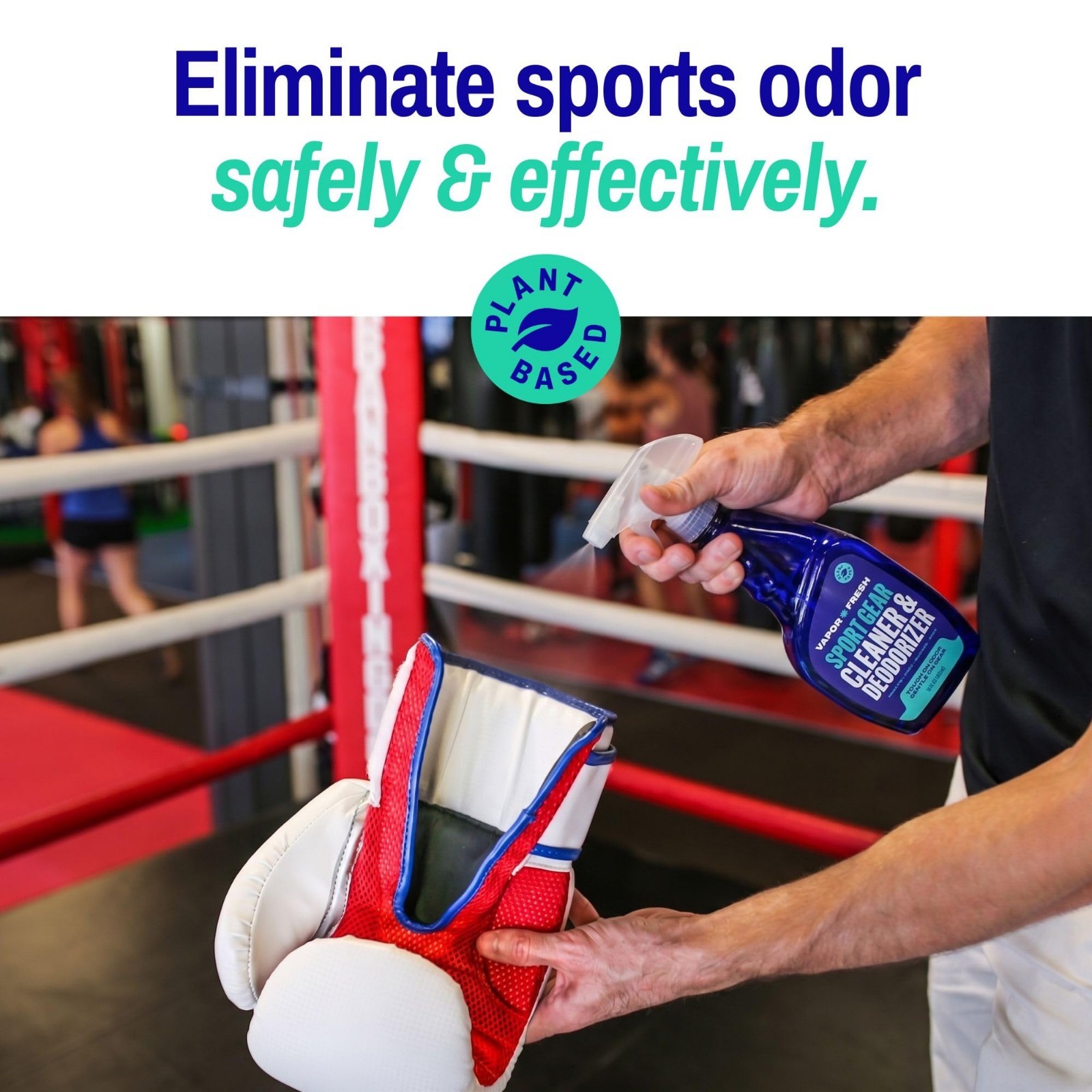 Sports Cleaner & Deodorizer for Gear, Gloves, Helmets, Gym Bags – 16 Fl Oz