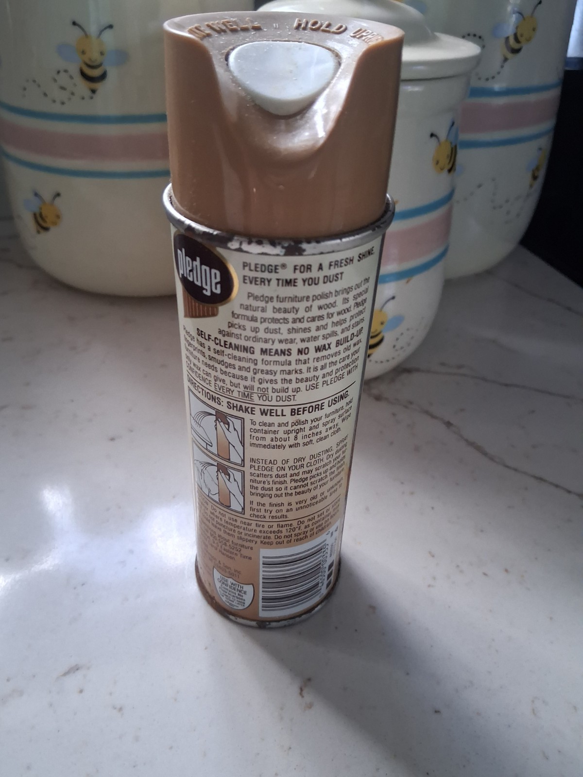Pledge Original Scent Furniture Polish Aerosol 14 oz, Self-Cleaning Formula