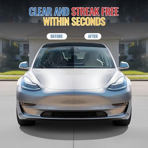 Glass Cleaner & Rain Repellent – Premium Ceramic 2-in-1 Formula Cleans &