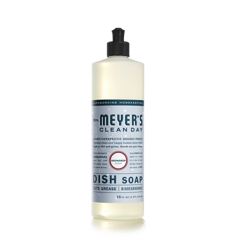 Mrs. Meyer’s Clean Day Liquid DISH Soap 16 oz SNOWDROP Scent Seasonal NEW