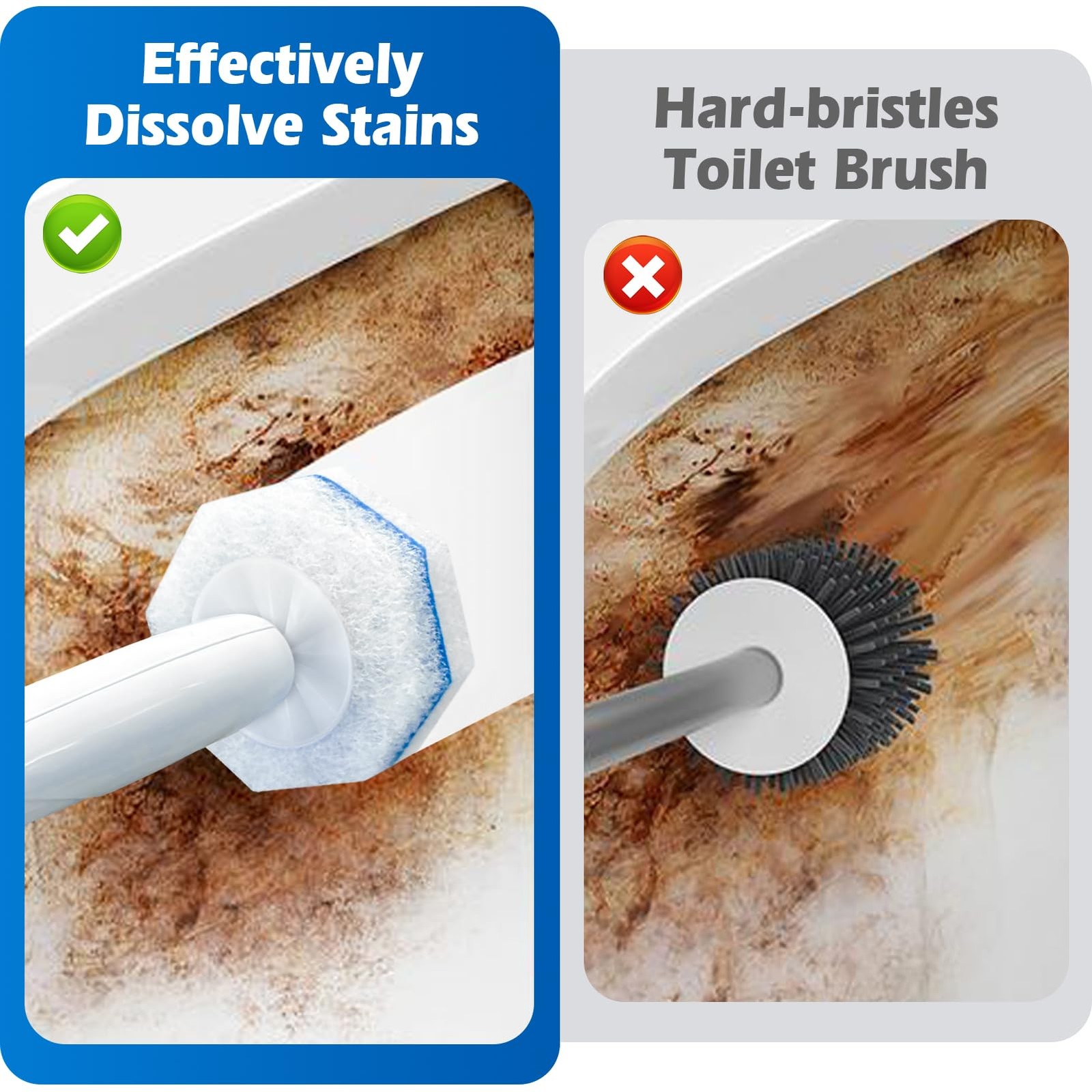 50 Count Disposable Wand Refills for Clorox, Upgraded Brush Heads With Most W…