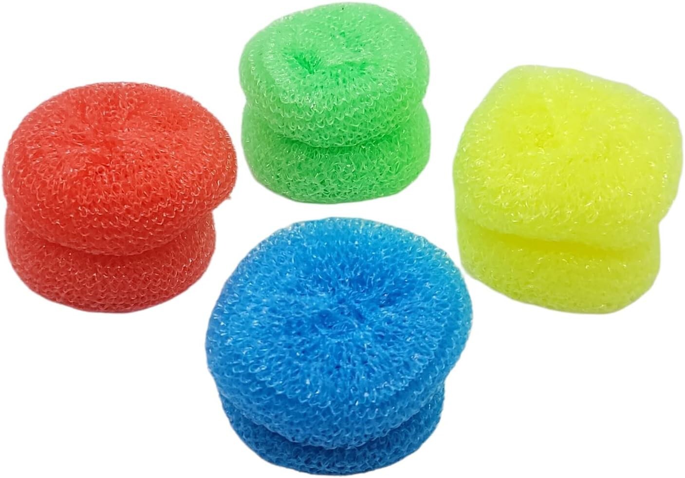 18pc Handy Helpers Multi-Colored Scouring Scrubbing Pads Set