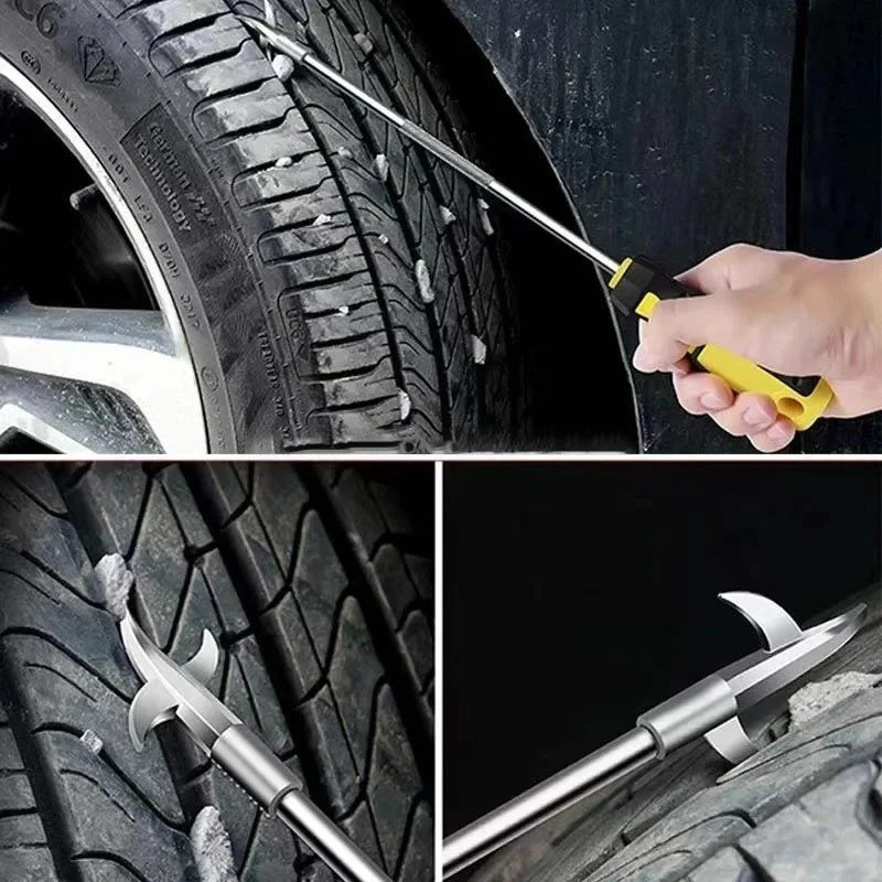 Car Tire Stone Removal Tool Hook Cleaner for Tyre Tread Cleaning Pick Tool