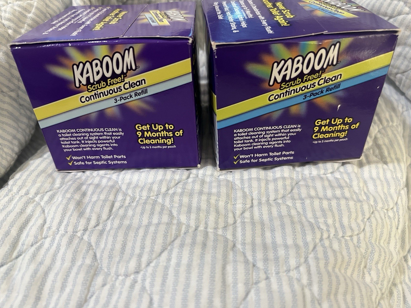 Kaboom Scrub Free! Continuous Clean 3-Pack Refill Refills, 2 Boxes (6 Refills)