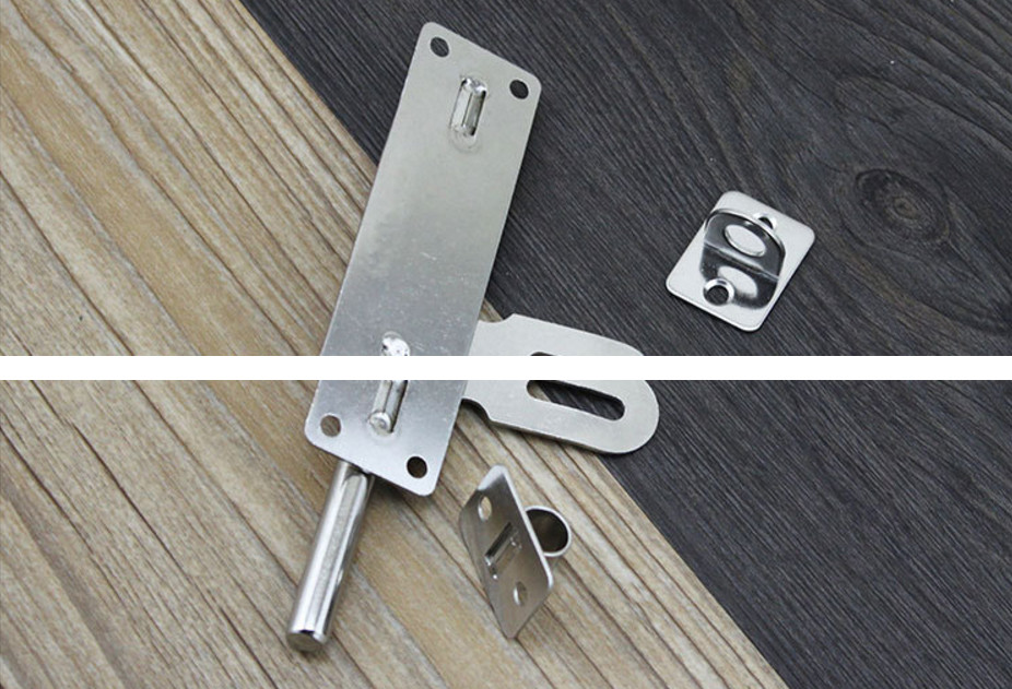 New Stainless Steel Hardware Door Lock Barrel Bolt Latch Padlock Clasp