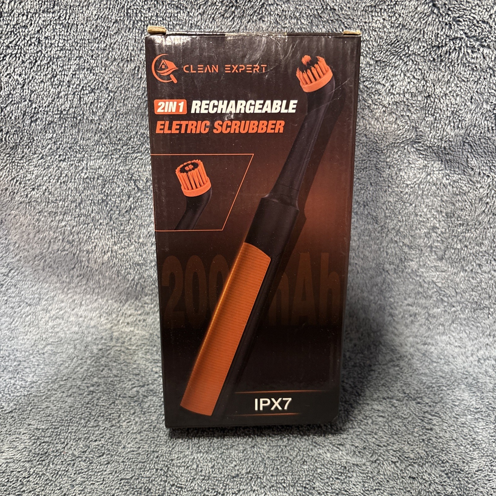 Clean Ex Rechargeable Electric Grout Brush with Built-in Battery IPX7