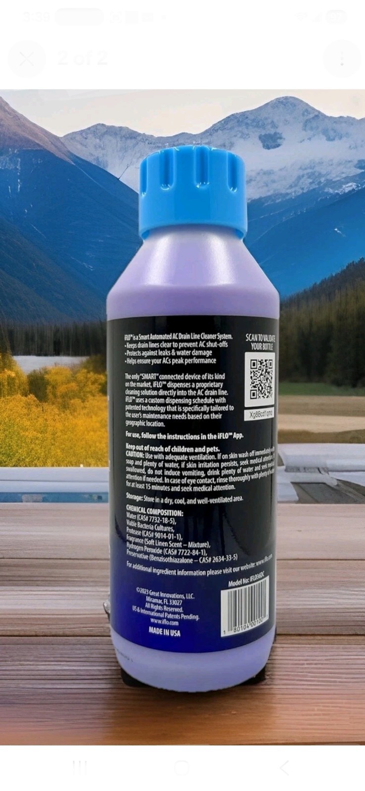 iFlo Refill 36 oz. Drain Line Cleaner- FREE SHIPPING