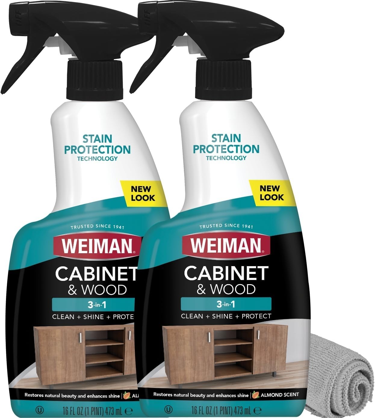 Cabinet and Wood Cleaner, Shine, Clean and Protect Spray – For Wood Cabinets,…