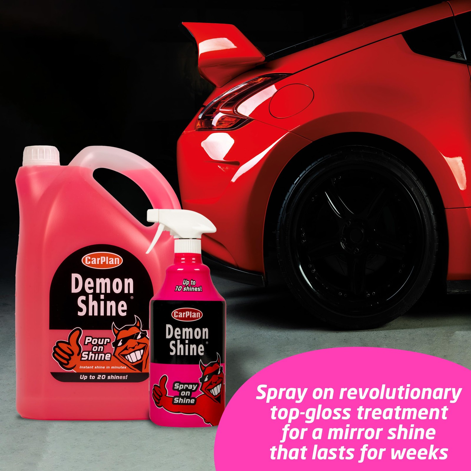 Demon Shine 169 fl Oz (5L) – Pour on Shine