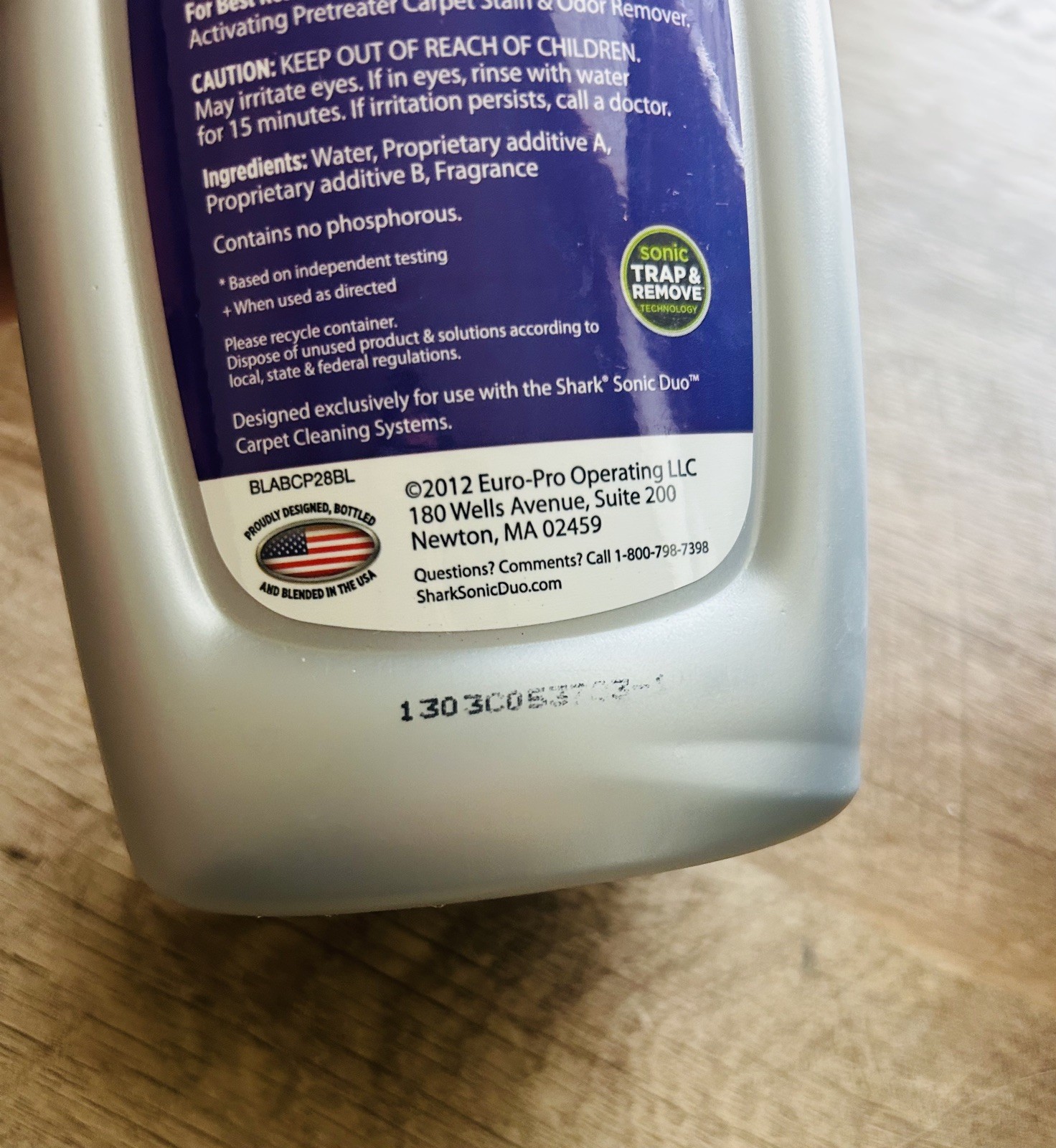 Shark Low Moisture No Rinse Carpet Shampoo English Lavender 28 fl oz READ