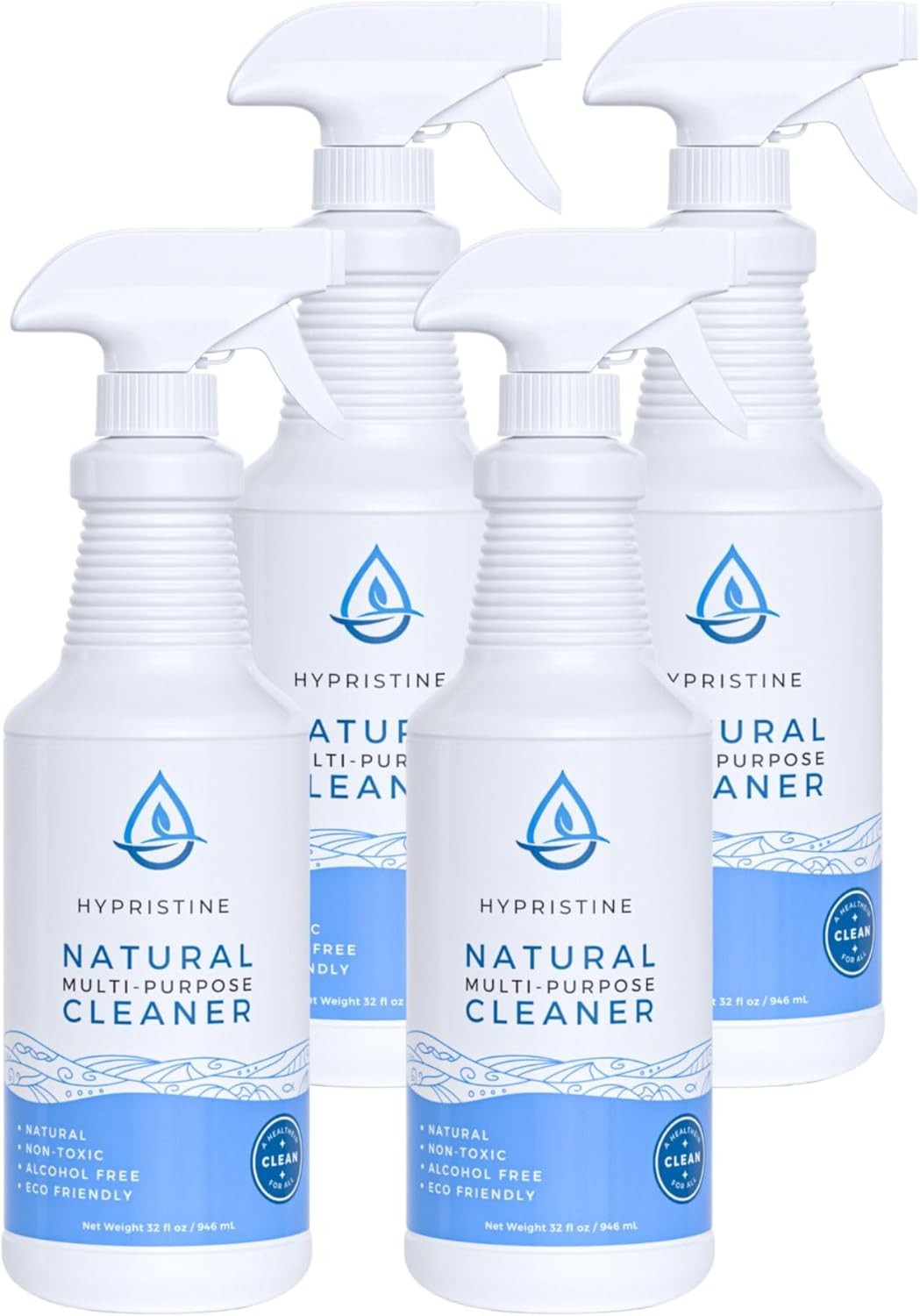 NEW,Natural Multipurpose Surface Cleaner, 32 fl oz Spray Bottles, 12 Pack