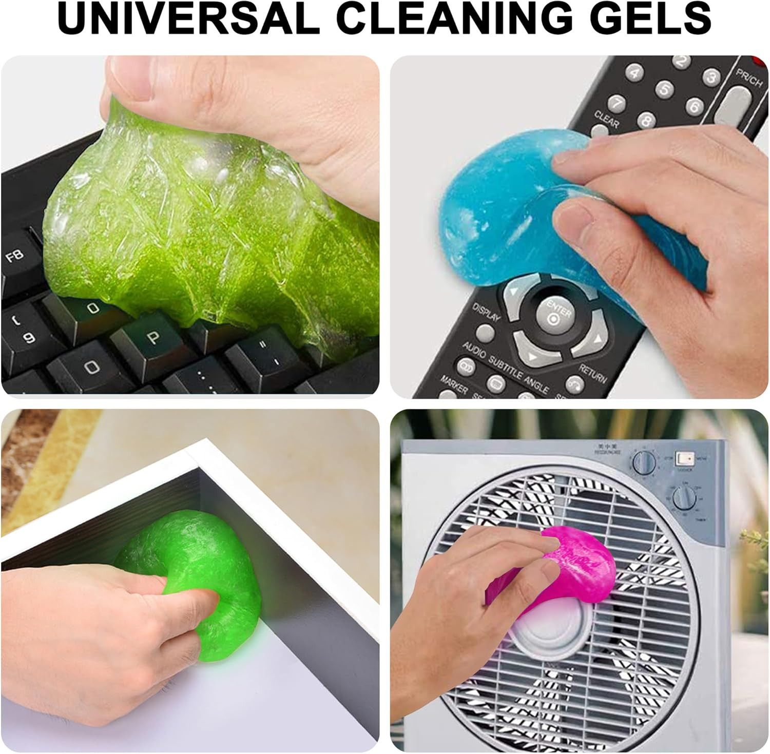 Car Cleaning Gels 4-Pack, Car Cleaning Putty Universal Auto Detailing Tools Car