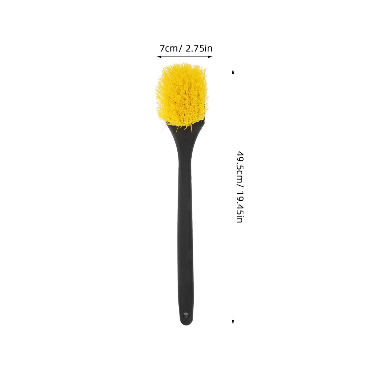 Long Handle Car Tire Brush with Heavy Duty Stiff Bristles for Wheel and Rim C…