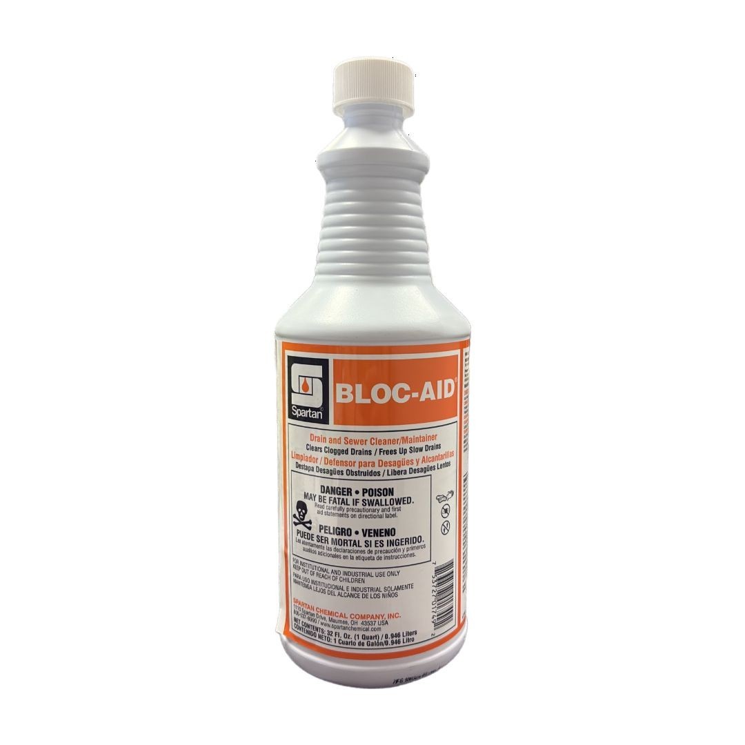 Spartan Bloc-Aid Drain Opener, 1 Qt Bottle