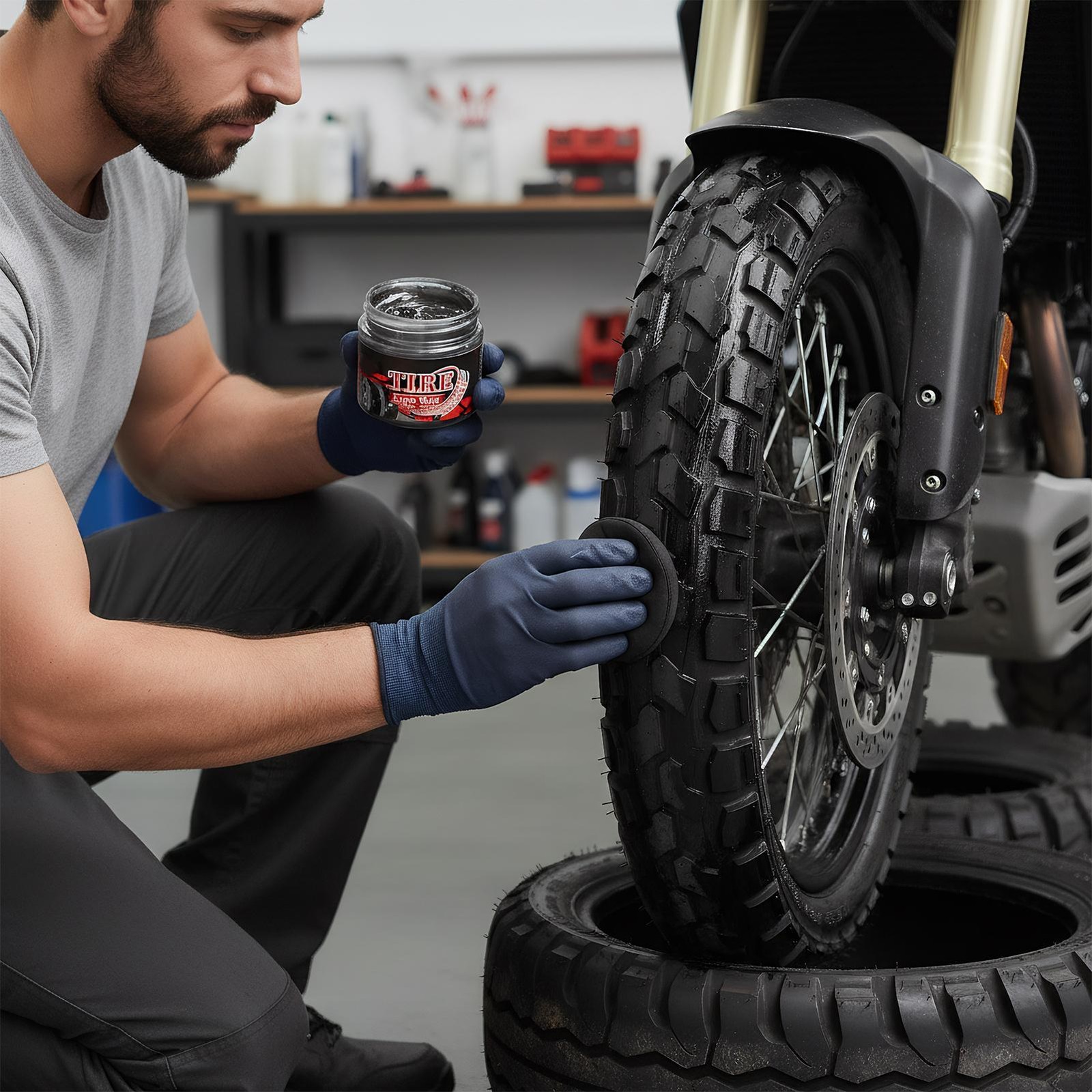 Tire Wax Long Lasting Car Rim Cleaner 30g Polishing Car Detailing Rim