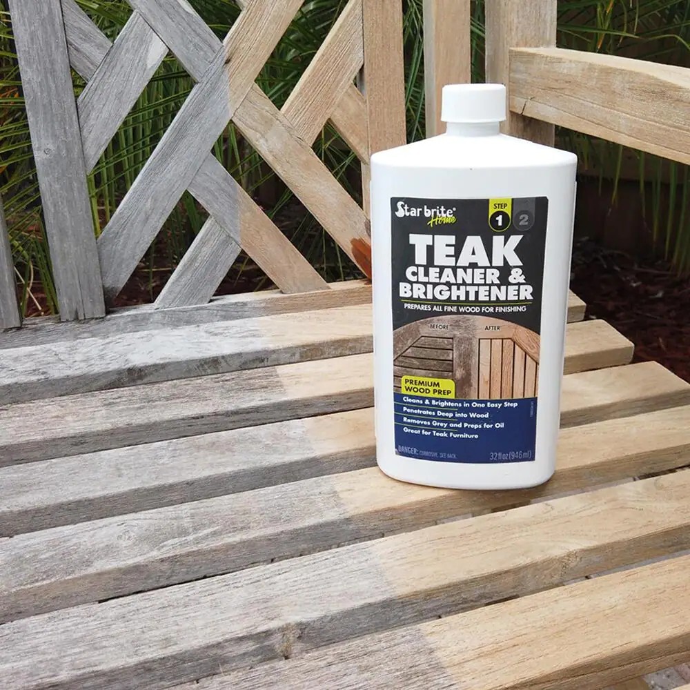 32 Oz. Teak Cleaner and Brightener for Fine Wood – Wood Restoration Solution