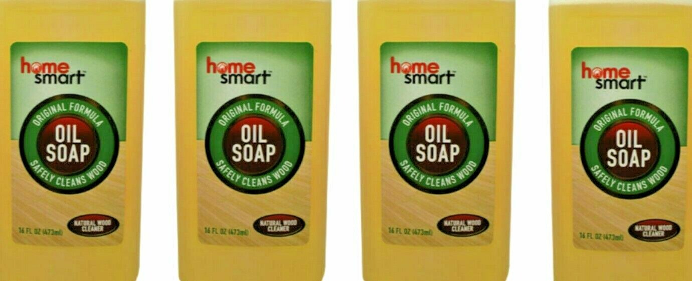 (LOT 4) HomeeSmart Oil Soap Original Formula Safely cleans Wood 16 oz Ea = 64 Oz