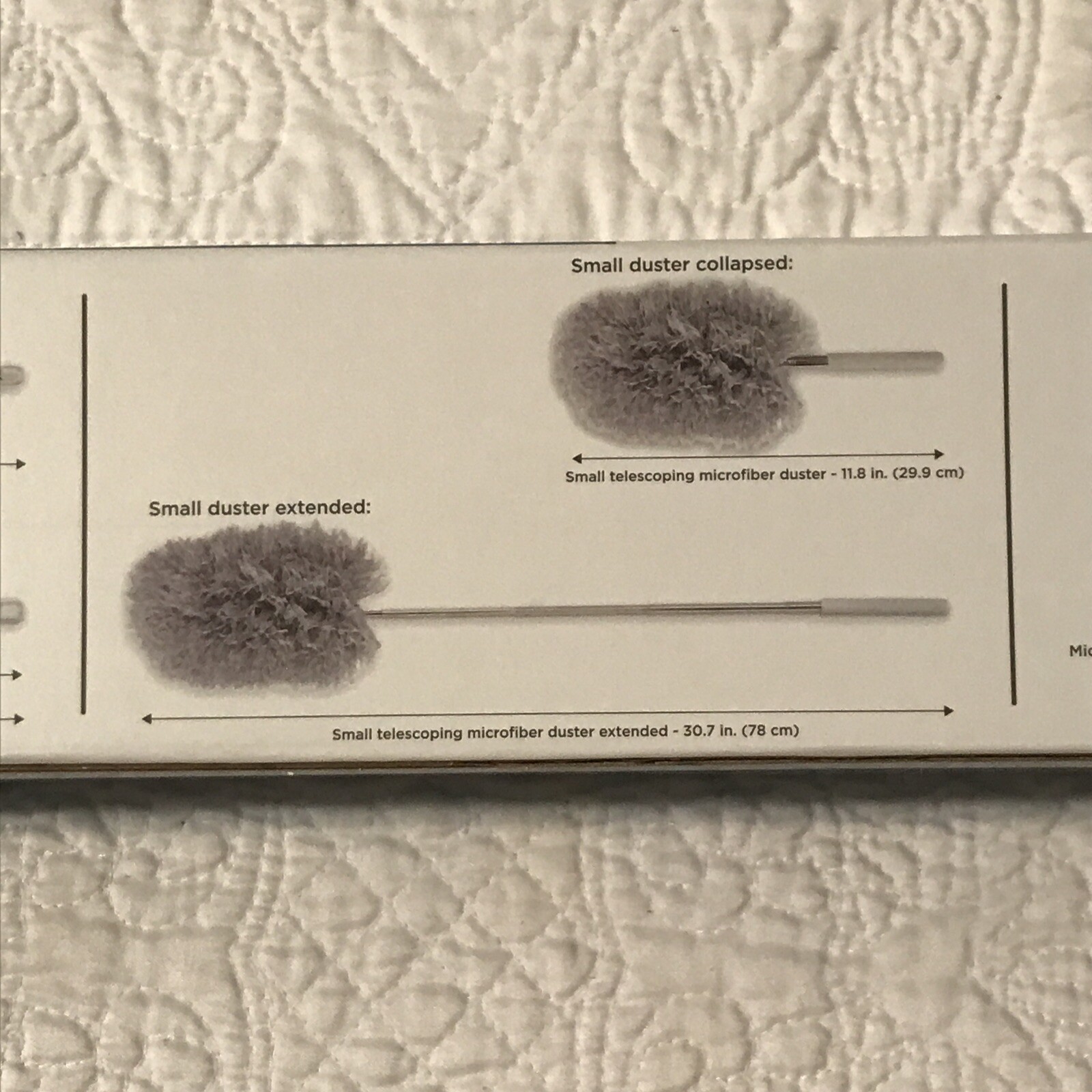 Black & Decker 5 Pc. Microfiber 100” Extendable Pole Woolly Duster Kit NIB
