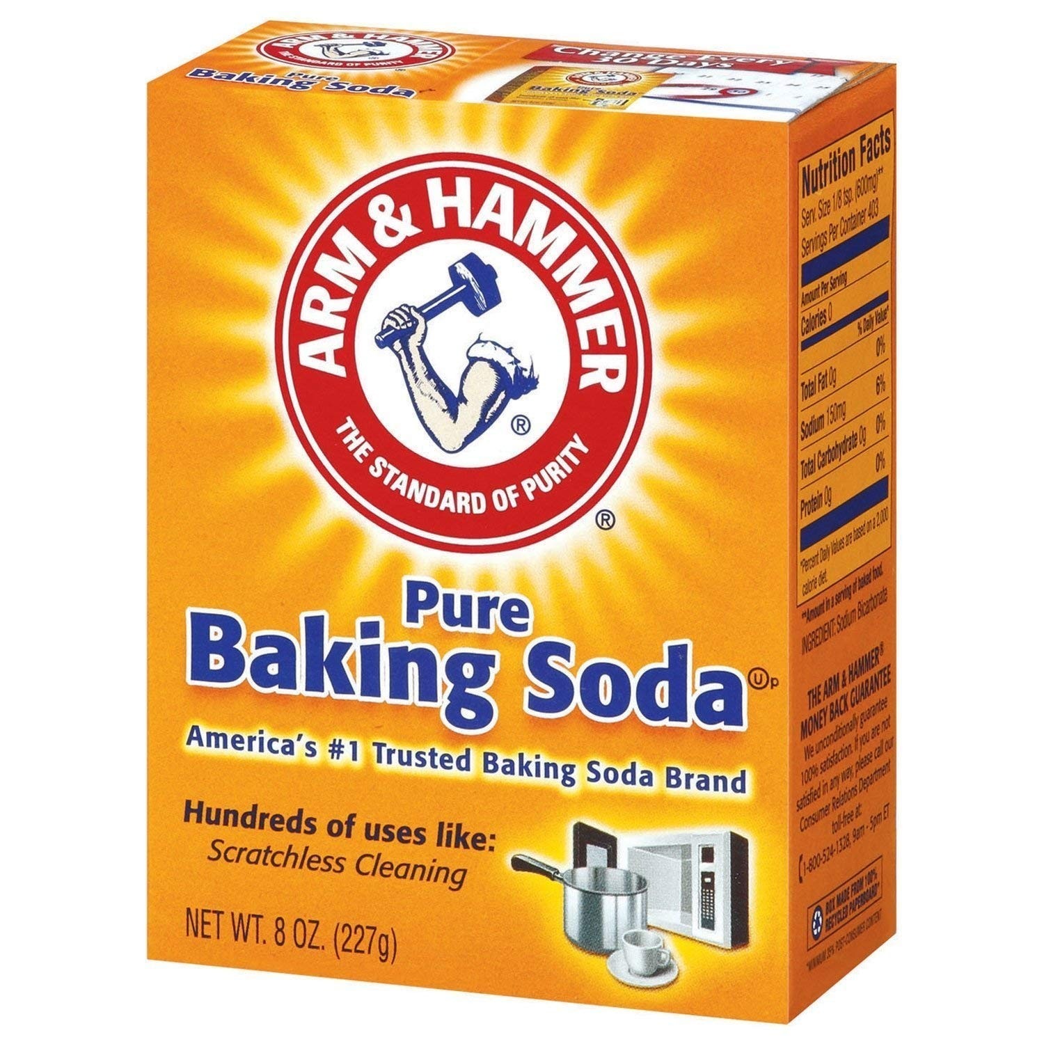 America’s Trusted 16 oz Baking Soda – Chemical-Free Baking and Cleaning Staple