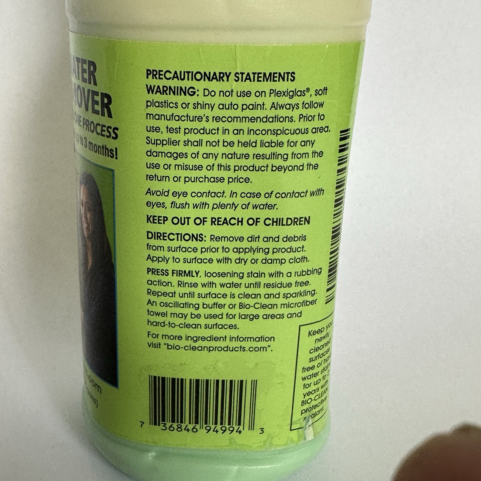 Bio-Clean Products Hard Water Stain Remover 20.3 Oz -Industrial Strength
