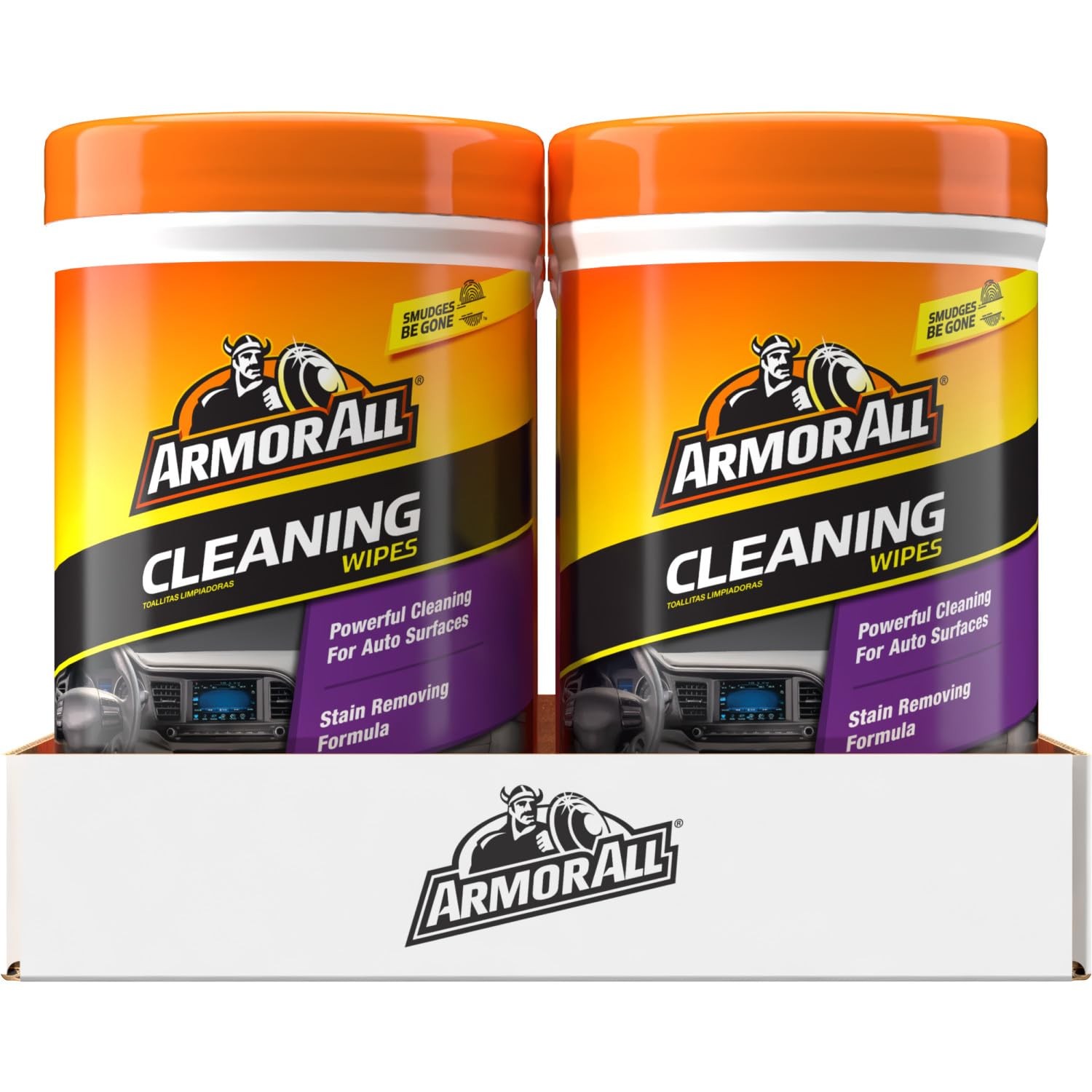 Armor All Car Cleaning Wipes 90 Count Canister Car Wipes Lint free car dashboard
