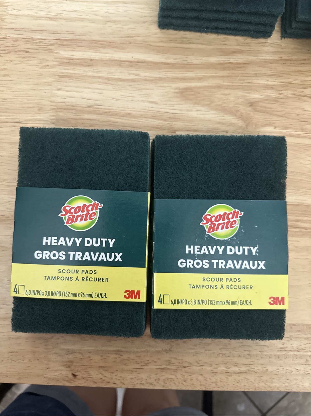 2- (4 Pack) 3M Scotch-Brite Heavy Duty Scouring Pad Set Of 2 Total Of 8 Pads