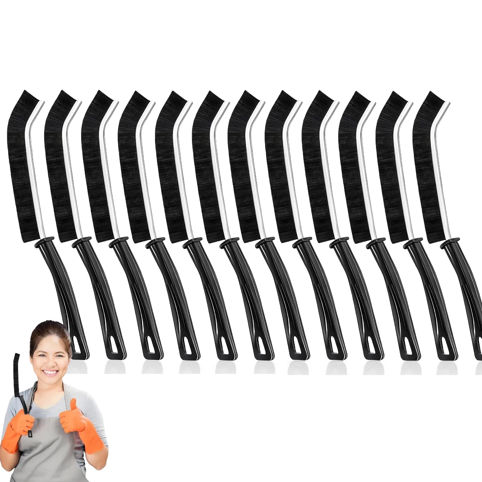 Crevice Cleaning Brush, Multifunctional Cleaning Brush Tool, Bathroom Gap Bru…