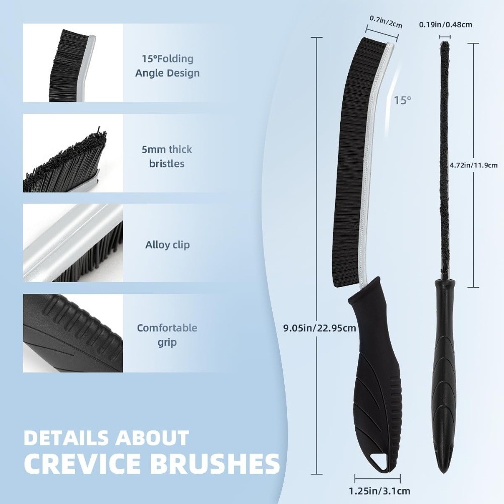 Hard Bristle Crevice Cleaning Brush Scrub Brush for Kitchen Sink Grout Corner