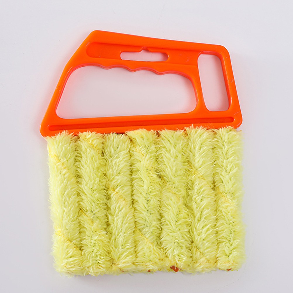 Cleaning Brush Orange 7 Tooth Handheld Pulley Blinds Window Shutter Duster Tool