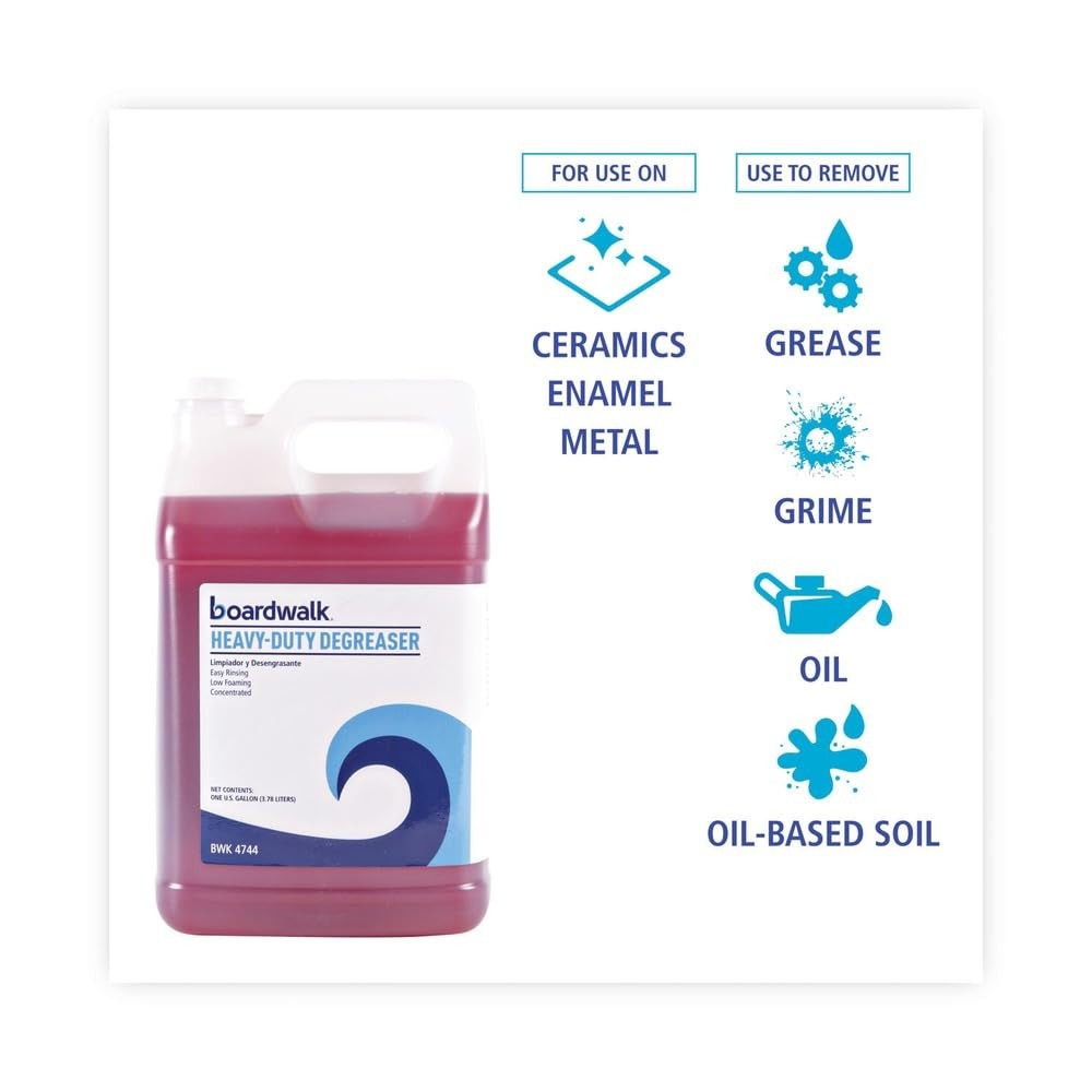 Boardwalk BWK4744EA 1 Gallon Bottle Heavy Duty Degreaser