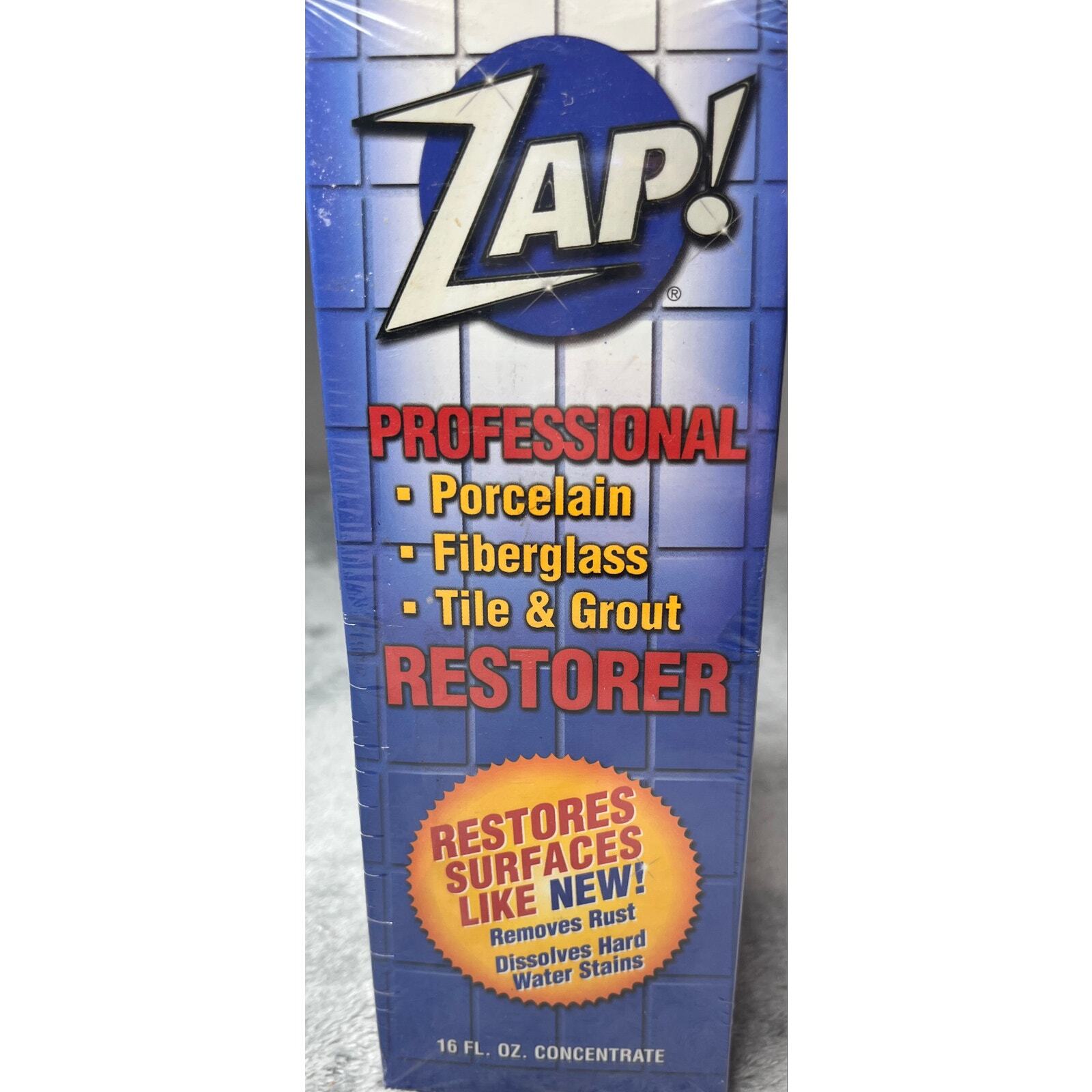 Zap Professional Porcelain Fiberglass Tile Grout Restorer 16 fl oz Concentrate-2