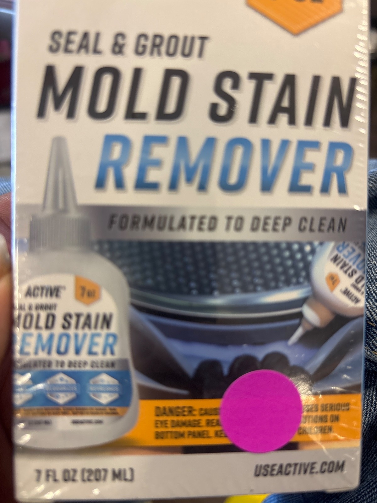 NEW & SEALED – Active Mold Stain Remover Seal Grout Deep Clean 7oz – Deodorizes
