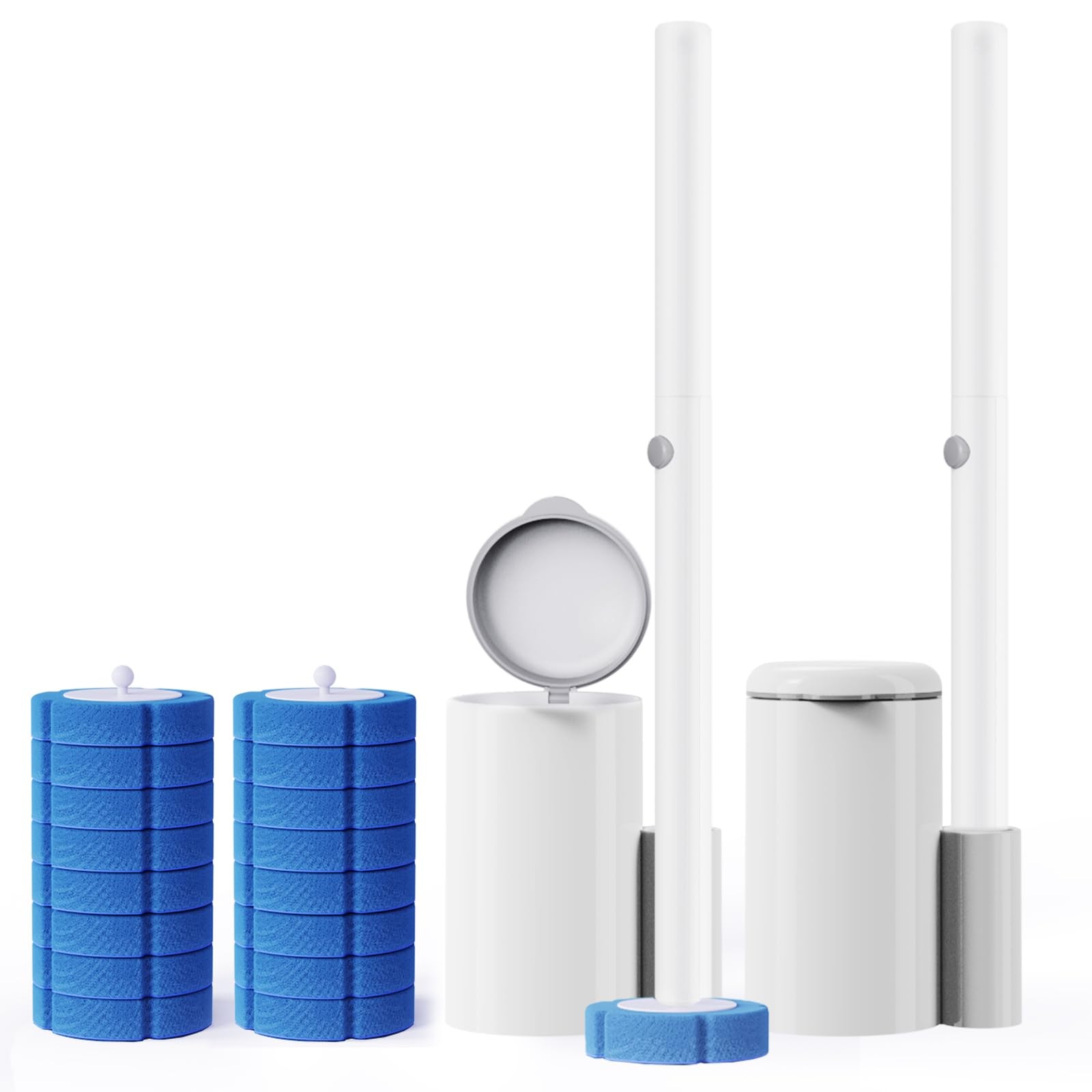 Disposable Toilet Brush 2 Pack- Toilet Bowl Cleaner, Toilet Bowl Brush, Each …