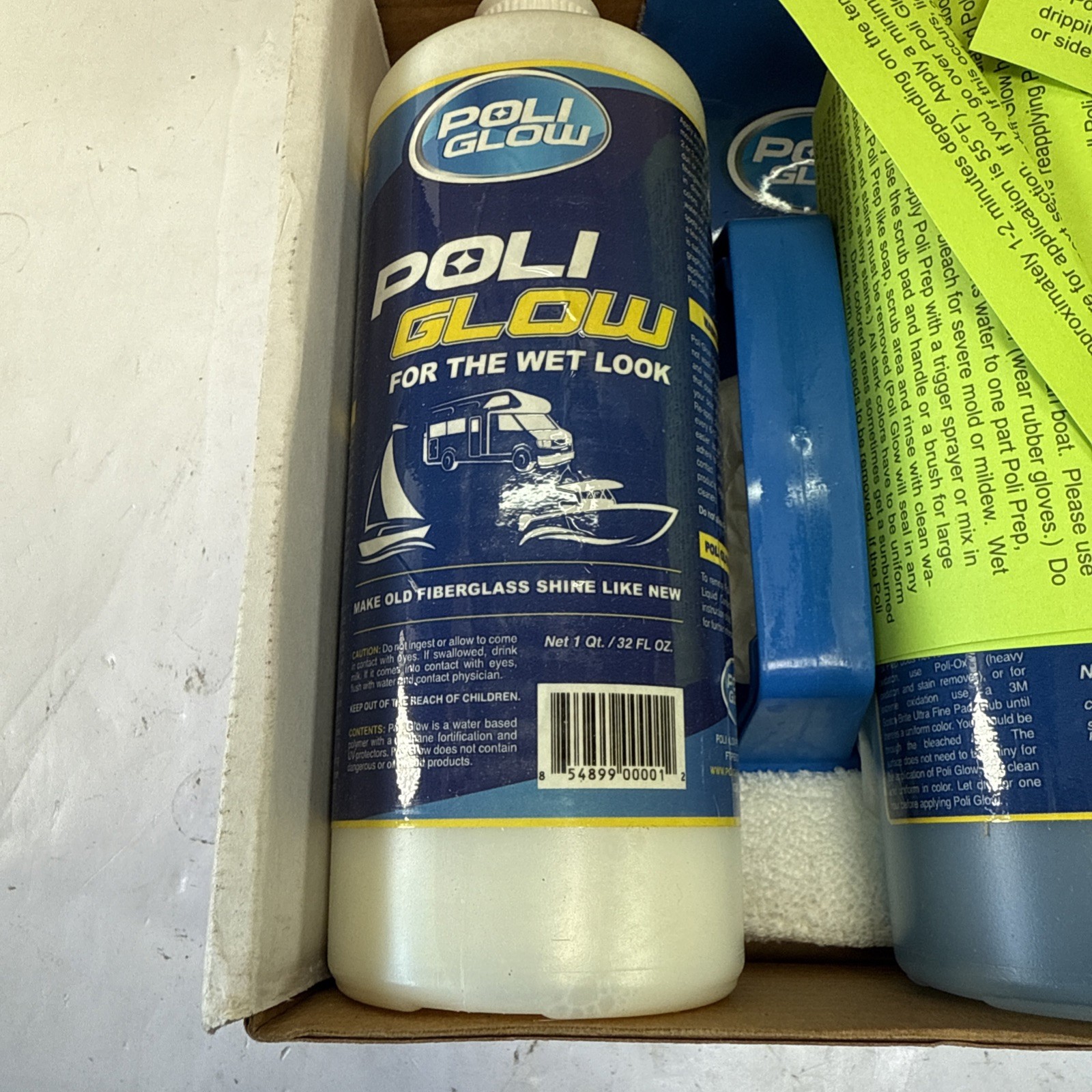 Poli Glow Boat RV Restoration Fiberglass Kit Complete Fiberglass Restorer | NEW