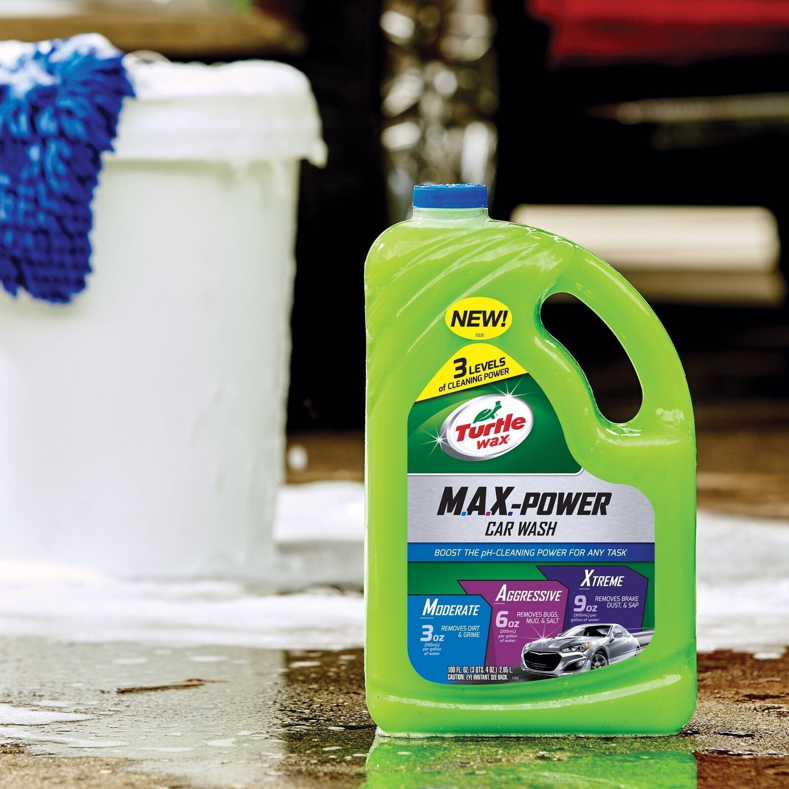 100 Oz 3 Levels of Cleaning Car Wash Removes Stuck On Bugs Mud Stains And Salt
