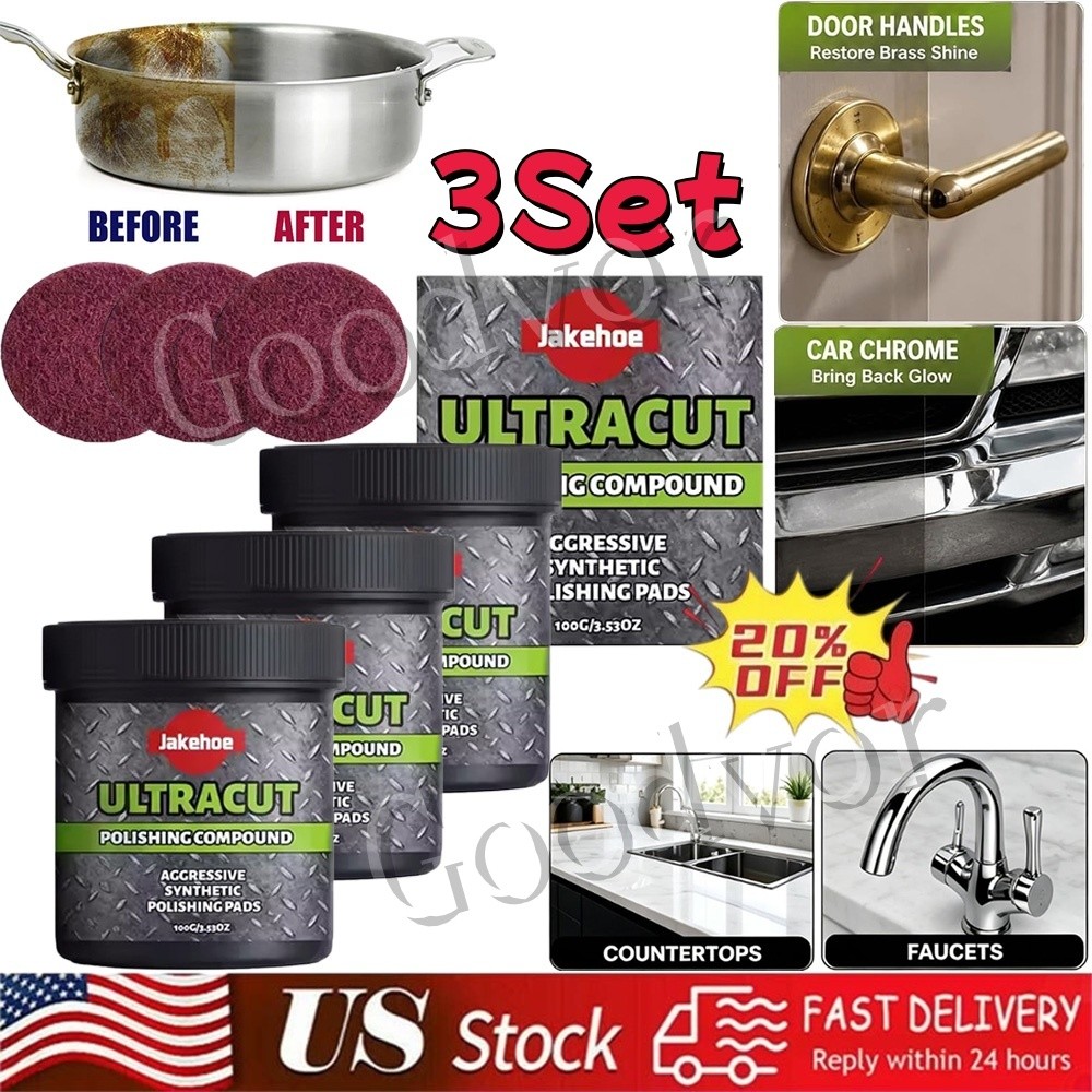 3X Surface Restoration Polish With Pad， 2026 New Polishing Compound 100G 20% OFF